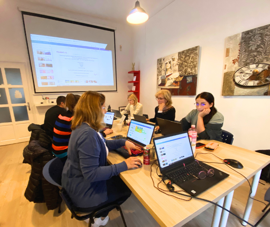 Kezdő Canva Workshop veszprém, Katedra Coworking, Bent szakmai Közösség, előadó: Kolozsvári Zsuzsi, Helka Marketing