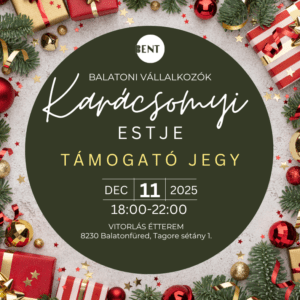Bent karácsonyi vállalkozói est támogató jegy, Női vállalkozó