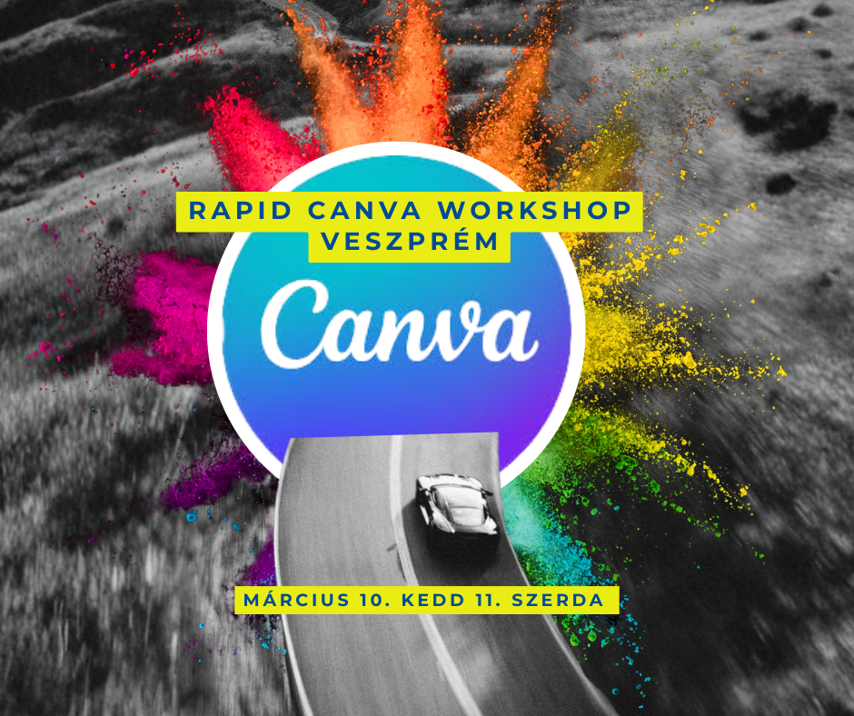 napos RAPID Canva Workshopot Veszprémben, ahol 2×6 órában a lényegre megyünk – nincs mellébeszélés, nincs felesleges elmélet, viszont rengeteg gyakorlás. 🎯 Mit tanultok meg? ✔️ Posztok, hirdetések, plakátok készítése ✔️ Egységes arculat kialakítása ✔️ Digitális és nyomdai anyagok szerkesztése ✔️ AI funkciók használata ✔️ Gyors, hatékony munkafolyamatok 📍 Helyszín: Katedra Coworking, Veszprém ⏳ 2 nap – 12 óra – azonnal használható tudás