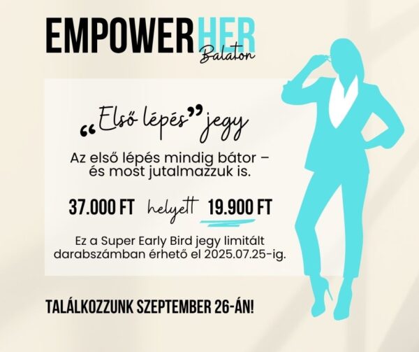 EmpowerHER Balaton - Super early bird jegy