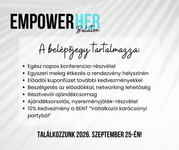 "Első lépés" jegy - 2026. évi EmpowerHER Balaton - Image 2
