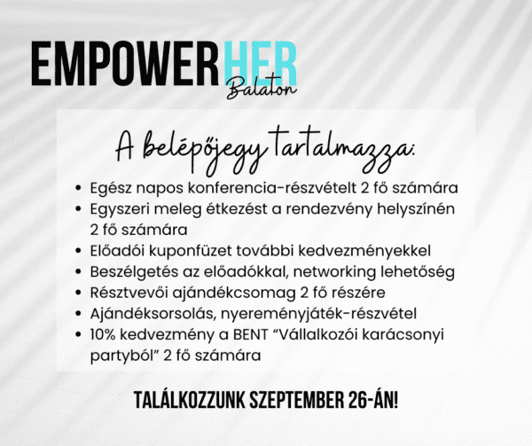 "Együtt megyünk" jegy  - Páros EmpowerHER Balaton jegy - Image 2