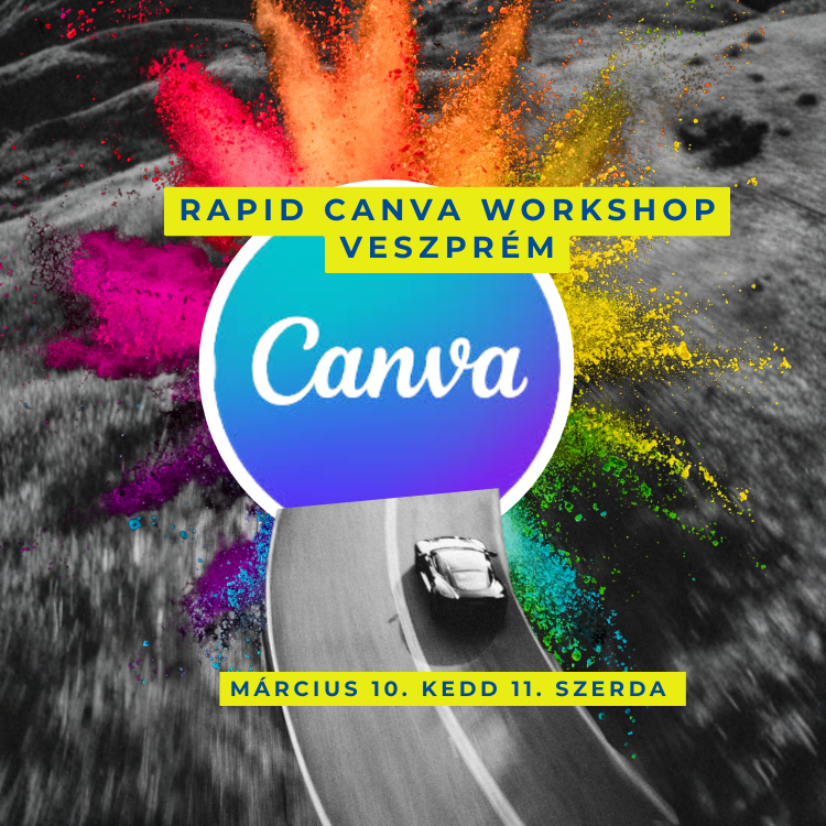 napos RAPID Canva Workshopot Veszprémben, ahol 2×6 órában a lényegre megyünk – nincs mellébeszélés, nincs felesleges elmélet, viszont rengeteg gyakorlás. 🎯 Mit tanultok meg? ✔️ Posztok, hirdetések, plakátok készítése ✔️ Egységes arculat kialakítása ✔️ Digitális és nyomdai anyagok szerkesztése ✔️ AI funkciók használata ✔️ Gyors, hatékony munkafolyamatok 📍 Helyszín: Katedra Coworking, Veszprém ⏳ 2 nap – 12 óra – azonnal használható tudás