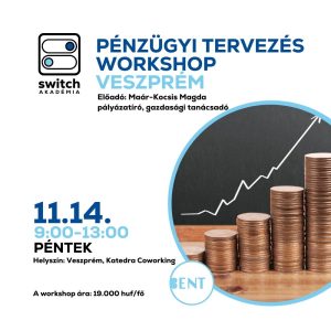 Pénzügyi tervezés workshop, vállalkozói tudásmehosztás,